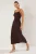 TRENDYOLMİLLA Dames Bruin Effen Maxi Mouwloos Casual A-lijn Jurken