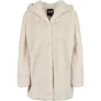 Damesjack met capuchon Urban Classics teddy coat