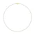 Water Gekweekte parels ketting 5-6mm Wit Zoet Geel gouden gesp Luxury