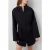 French Connection Alissa Cot Wide Slv Shirt Dres Blackout