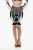 Tweekleurige bikershorts met hoge taille in zwart en wit