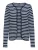 ONLY Gebreid vest  donkerblauw / wit