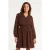 Smashed Lemon Jurk met v-hals, fringe structuur en tailleband |
