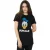 Disney Dames/Dames Donald Duck Gezicht Katoenen T-Shirt (Zwart)