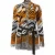 Getailleerd vest met dierenprint en open voorkant