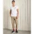 T-shirt met klassieke kraag Superdry V en coton bio