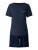 CALIDA Korte pyjama  navy / wit