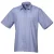Premier Heren Korte Mouw Formele Poplin Gewoon Werk Shirt (Middenblauw)
