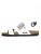 Bayton Sandalen met riem ‘Vitoria’  zilver / wit