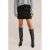 WE Fashion corduroy korte rok zwart