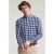 River Woods Custom Fit Checked Shirt Blue/white