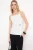 TRENDYOLMİLLA Dames Ecru Effen Mouwloos Getailleerd Blouses
