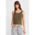 Geribbelde Mouwloze Gebreide Camisole Blouse