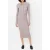 French Connection Mari L/s Collared Midi Dress Taupe Neutral