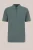WE Fashion – Heren slim fit polo met halve rits – Slim Fit – Donkergroen – Katoen –