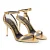 Tom Ford, hangslot sandalen in goud
