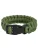 normani Armband ‘Paracord’  olijfgroen / zwart