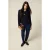 Oltre Short Cardigan With Jacket Effect Blue