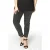 YOEK cropped high waist skinny jeans antraciet