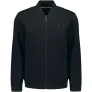 No Excess Sweater full zipper pique bomber black