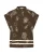 SAINT TROPEZ Blouse ‘RosashellSZ’  bruin / wit