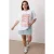 Trendyol Curve Dames Wit Grafisch Kort Oversized Grote maten T-shirts