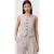 AllSaints Aleida Tri Waistcoat Greige Brown