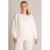 Yest Curve gebreide trui Plus Size met wol – wit