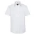 Russell Collection Heren Effen Oxford Easy-Care Overhemd met Korte Mouwen (Wit)