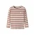 NAME IT MINI gestreepte longsleeve – beige/rood