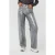EsQualo Trousers Jeans Metallic Coated Dark Grey