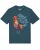 Watapparel Shirt ‘Grimmiger Gockel’  petrol / gemengde kleuren