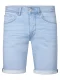 Petrol Industries Heren Denim Short – Slim Fit – Stretch – Korte Broek – Elastische Tailleband – Spijkerbroek – Herenkleding – Blauw –