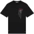 Malelions Men Oversized Painter T-Shirt | Black/Burgundy