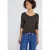 Street One Dames Basic shirt met knoopdetail in Bruin