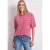 Street One Dames Shirt met ronde hals en all-over print in Rood