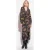 PINKO Abadeco Abito Crepe Fluido Sta Black/fuchsia/green