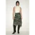 Hoge Taille Midi Rok met Split in Ruitpatroon