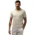 Korte mouw poloshirt State of Art beige katoen