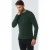 No Excess Pullover Crewneck Melange With Wool Dark Green