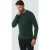 No Excess Pullover Crewneck Melange With Wool Dark Green