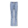 KIDS ONLY GIRL wide leg jeans light blue denim