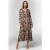 ARKET Greta Aop Dress Brown