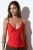 Aansluitend Gevoerd Camisole Top Met Borduursel