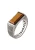 Haze&Glory Ring  bruin / zilver