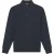 Malelions Men Knitted Longsleeve Zip Polo | Navy