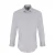 Premier Heren Rekken Pasvorm Popeline Lange Mouwen Shirt (Zilver)