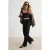 TRENDYOLMİLLA Dames Zwart Effen Wijde pijp Normale taille Broeken