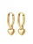 Hey Happiness Oorbellen ‘Heart Beat’  goud
