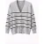 Dames Gestreepte V-Hals Cardigan